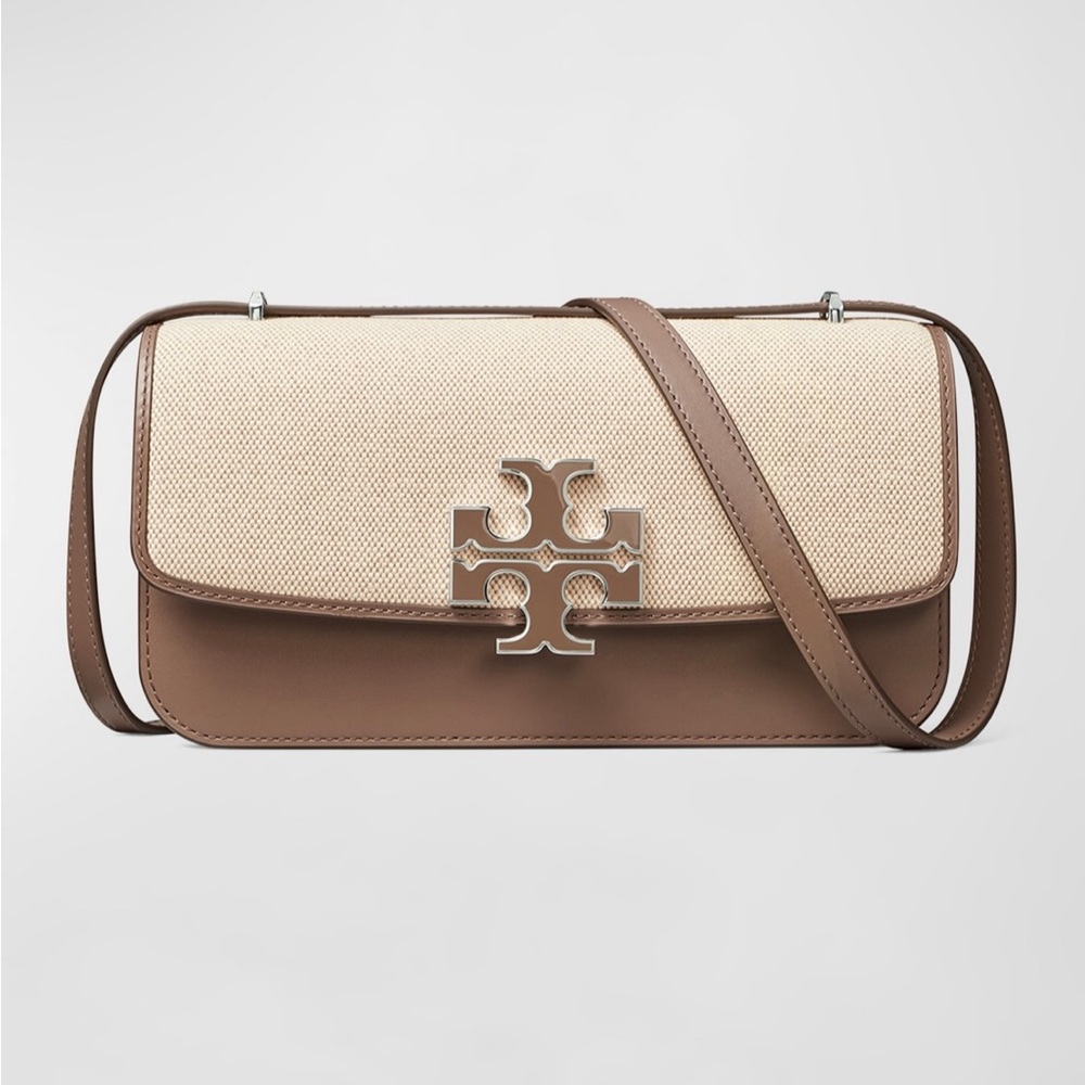 NEW Tory Burch Eleanor Canvas East-West Convertible Shoulder Bag